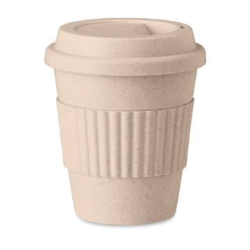 PP Becher mit Bambus-Fasern beige ASTORIALUX