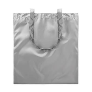 Metallic Einkaufstasche silber matt TOTE NEW YORK