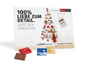 Tisch Adventskalender Lindt Exklusiv