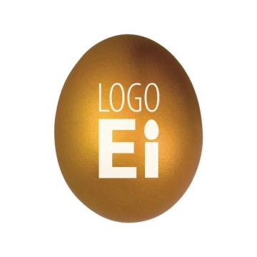 Premium Osterei in Gold mit Ihrem Logo