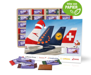Tisch Adventskalender Milka Schokolade