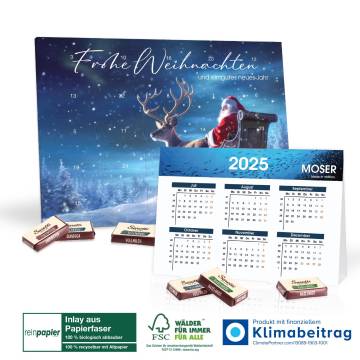 Sarotti 2 in 1 Adventskalender mit Jahresplaner