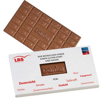 Schokoladentafel DANKE 150g  Fairtrade
